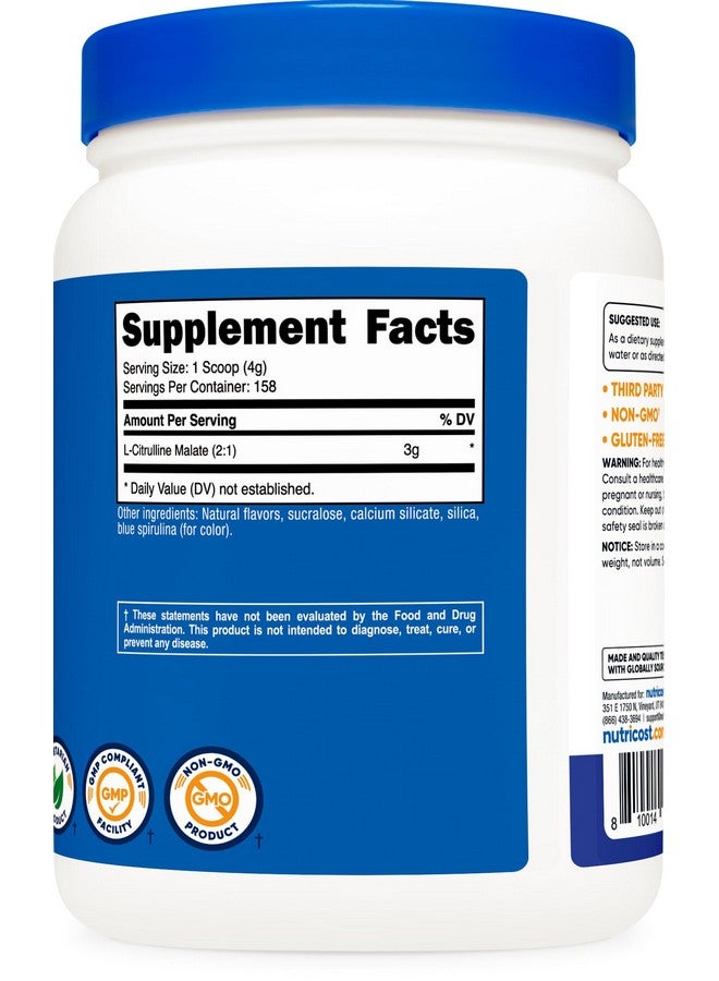 Nutricost Nutricost L-Citrulline Malate 2:1 (600 Grams) (Blue Raspberry)  - Image 5