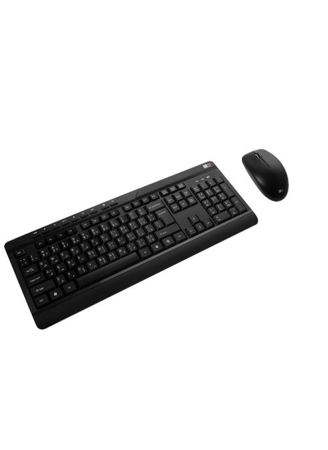 2B (KB443) Combo Keyboard and Mouse Wireless - Black