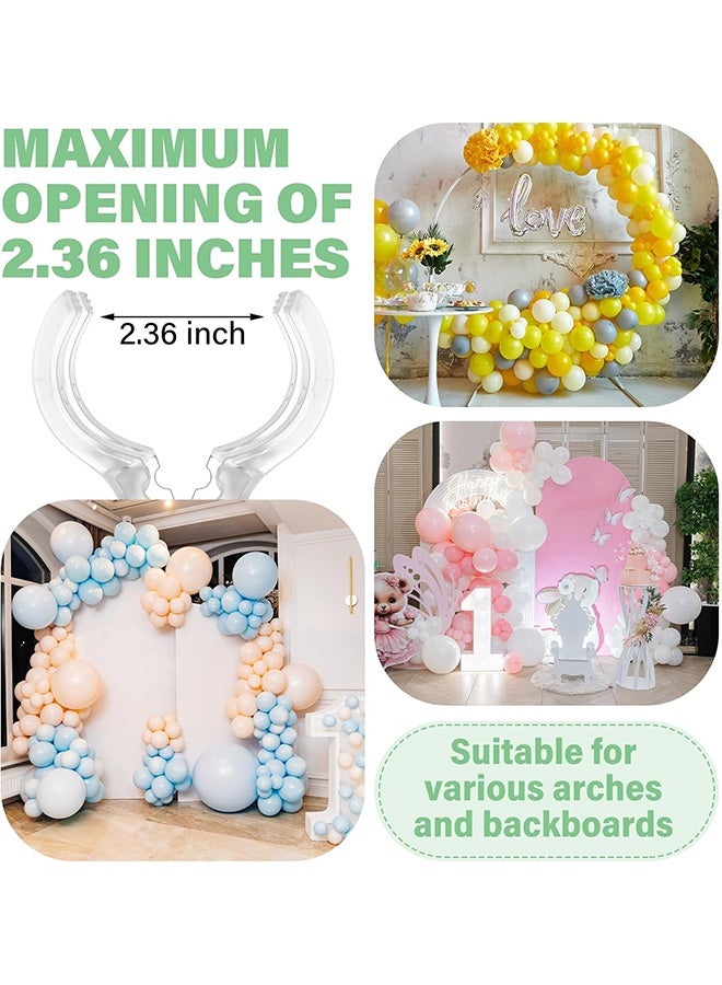 10 Pack Large Balloon Arch Clips Plastic Transparent Backdrop Spring Clamps 3.5 Inch Heavy Duty Clip for Balloon Arch Kit Birthday Decoration Crafts Woodworking Photography Studios - Image 5