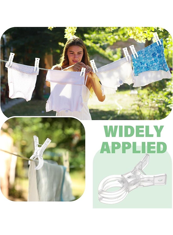 10 Pack Large Balloon Arch Clips Plastic Transparent Backdrop Spring Clamps 3.5 Inch Heavy Duty Clip for Balloon Arch Kit Birthday Decoration Crafts Woodworking Photography Studios - Image 4