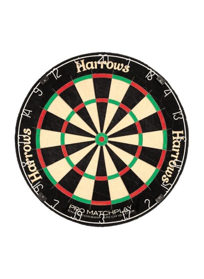 Harrows Pro Matchplay Dartboard JE18D – Official Tournament Bristle Board with High-Density Sisal, Razor Wire System & Anti-Glare Number Ring - Image 2