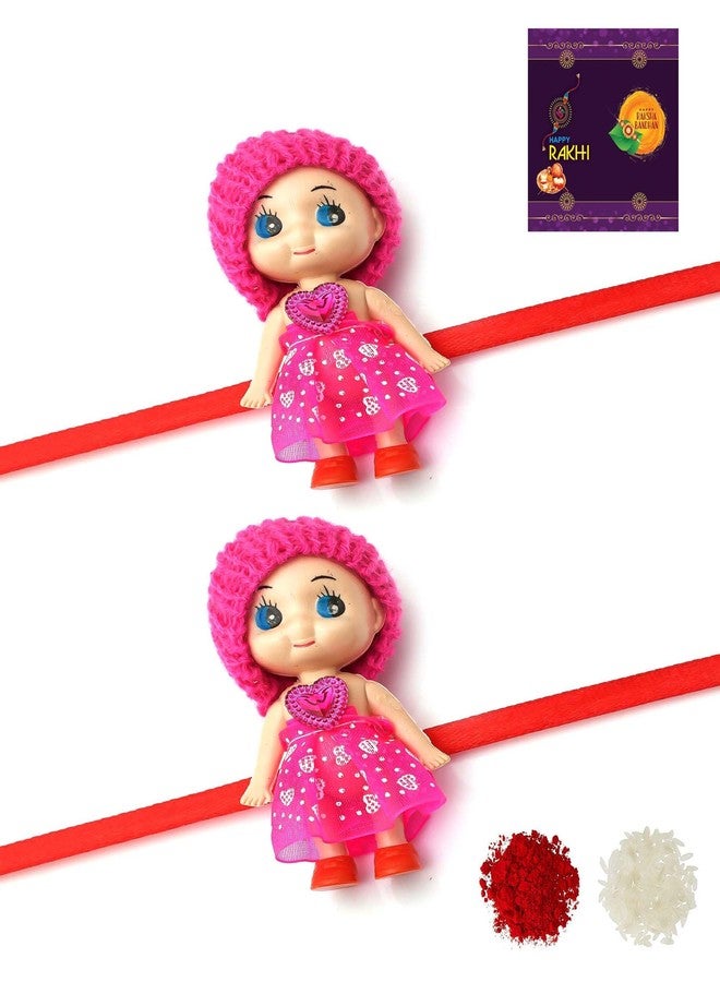 AR Eyewar Doll Rakhi Combo Set for Kids Girls (2324RRR-1029)