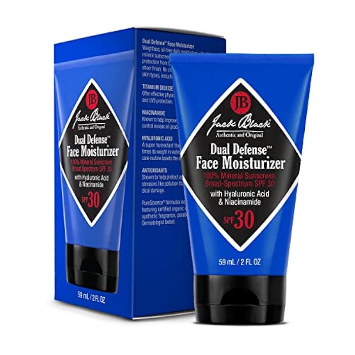 Jack Black Dual Defense™ Face Moisturizer- 100% Mineral Sunscreen Broad-Spectrum SPF 30 - Image 2