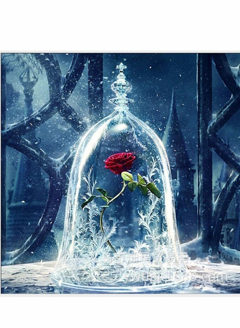 KASTWAVE DIY 5D Full Diamond Painting Kits Rose Drill Embroidery Manual Cross Stitch for Adults Kids Home Decorate Wall Flower - Image 1