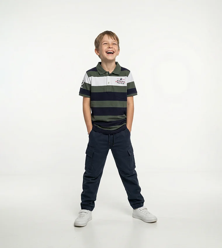 بيفرلي هيلز بولو كلوب Bhpc Kids Olive Short Sleeve Polo