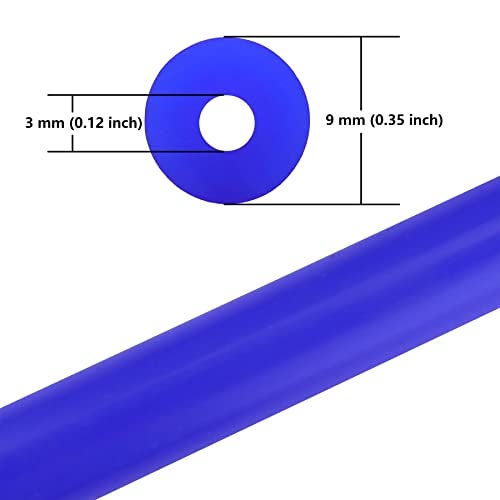 Ucreative 10FT ID 1/8" (3mm) High Temperature Silicone Vacuum Tubing Hose 130PSI Max Pressure Blue - Image 2