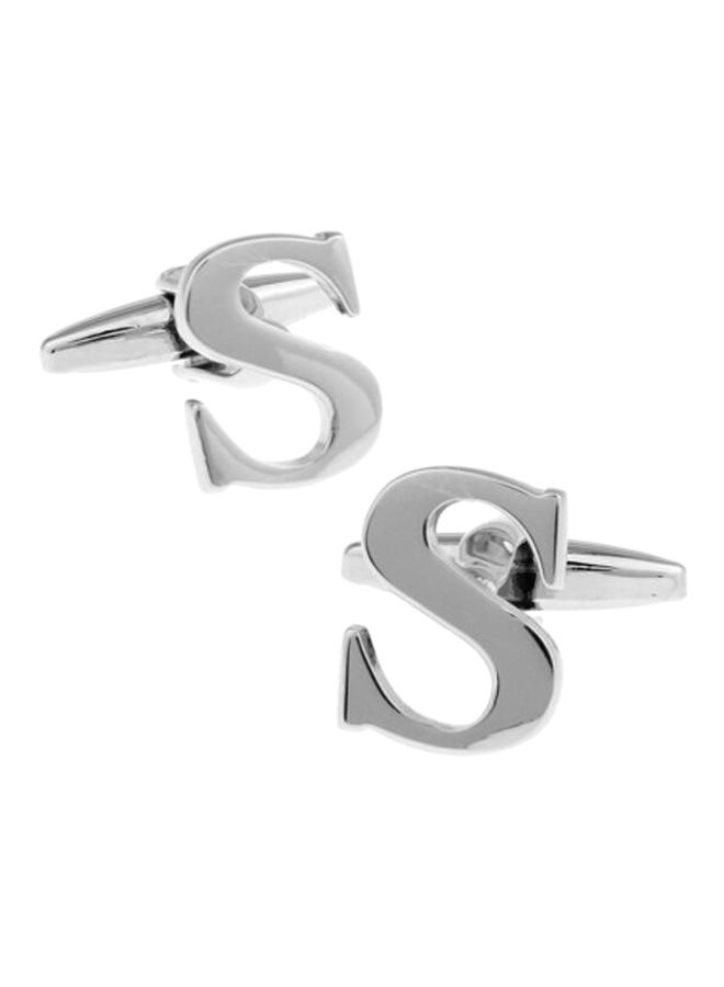 واي آند دي أزرار أكمام بتصميم على شكل حرف S