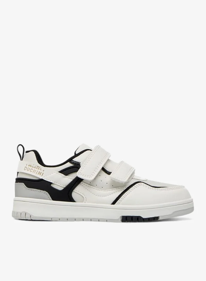 Mister Duchini Boys Panelled Sneakers With Hook And Loop Closure