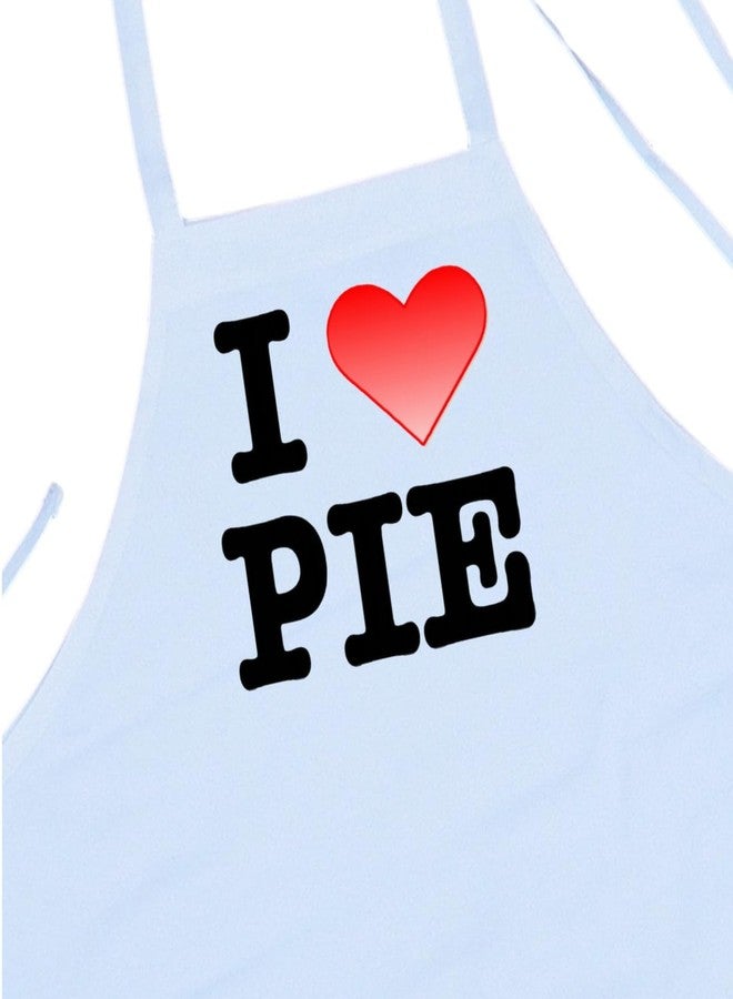 CoolAprons Funny Chef Apron I Love Pie, White Baking Aprons, Kitchen Gift For Bakers - Image 1