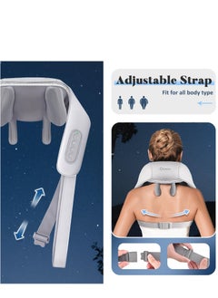PENG GENERAL Shiatsu Neck and Shoulder  Massager with Heat for Pain Relief Deep Tissue, Massage at home for Muscle Relaxation (Grey)  - Image 3