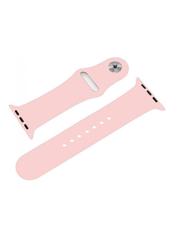 NIBEMINENT Silicone Replacement Band For Apple Watch 42/44mm Grapefruit - Image 3