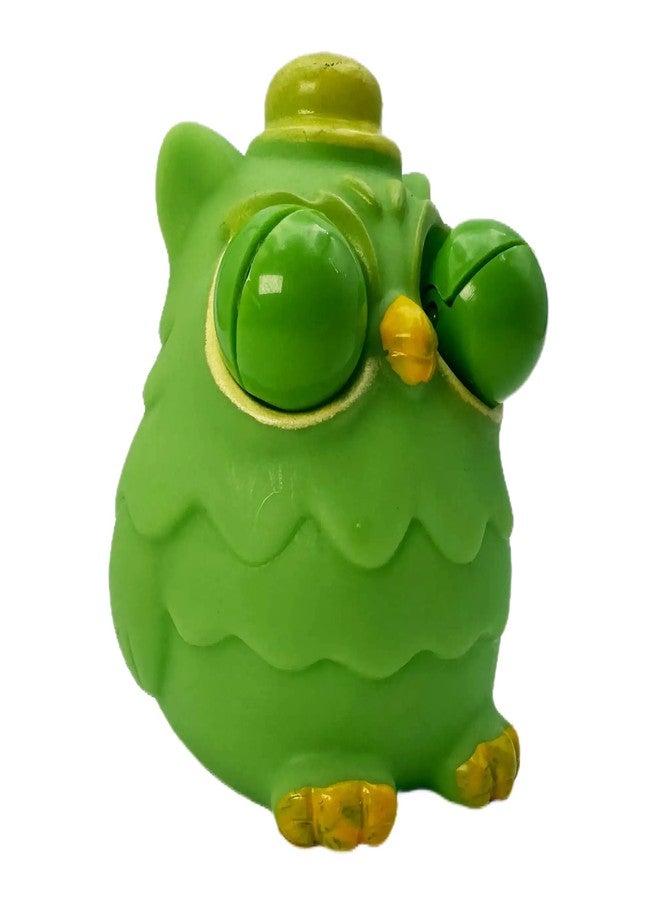Buko Cute Owl Shaped Decompression Fidget Toy with Popping Eyes - Stress Relief Gadget for Kids and Adults (Green Owl) - Image 3