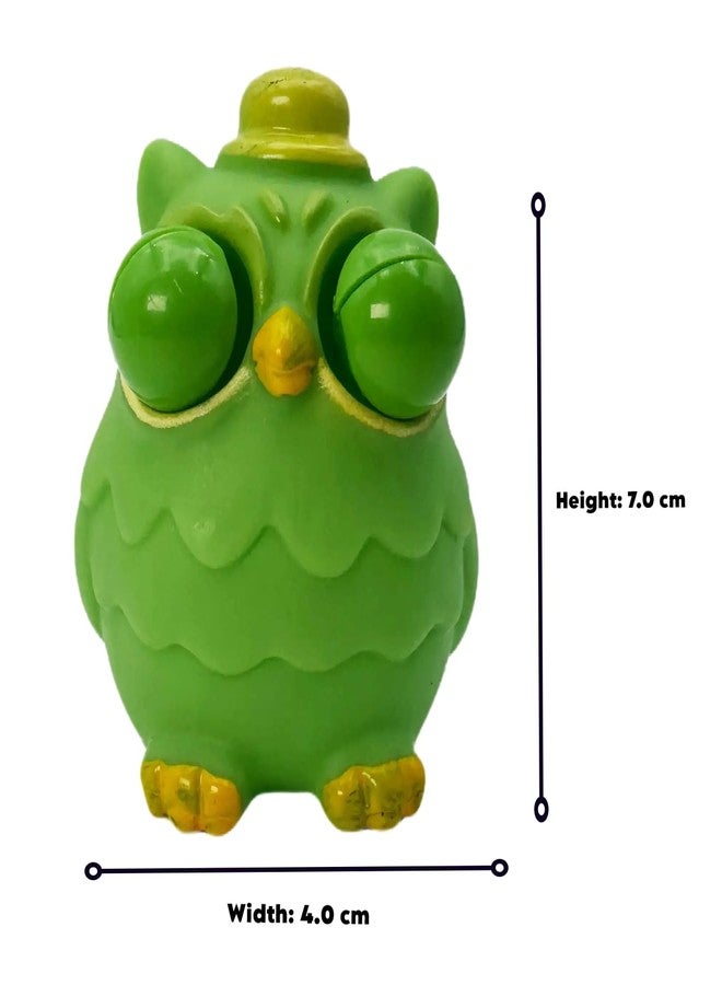 Buko Cute Owl Shaped Decompression Fidget Toy with Popping Eyes - Stress Relief Gadget for Kids and Adults (Green Owl) - Image 5