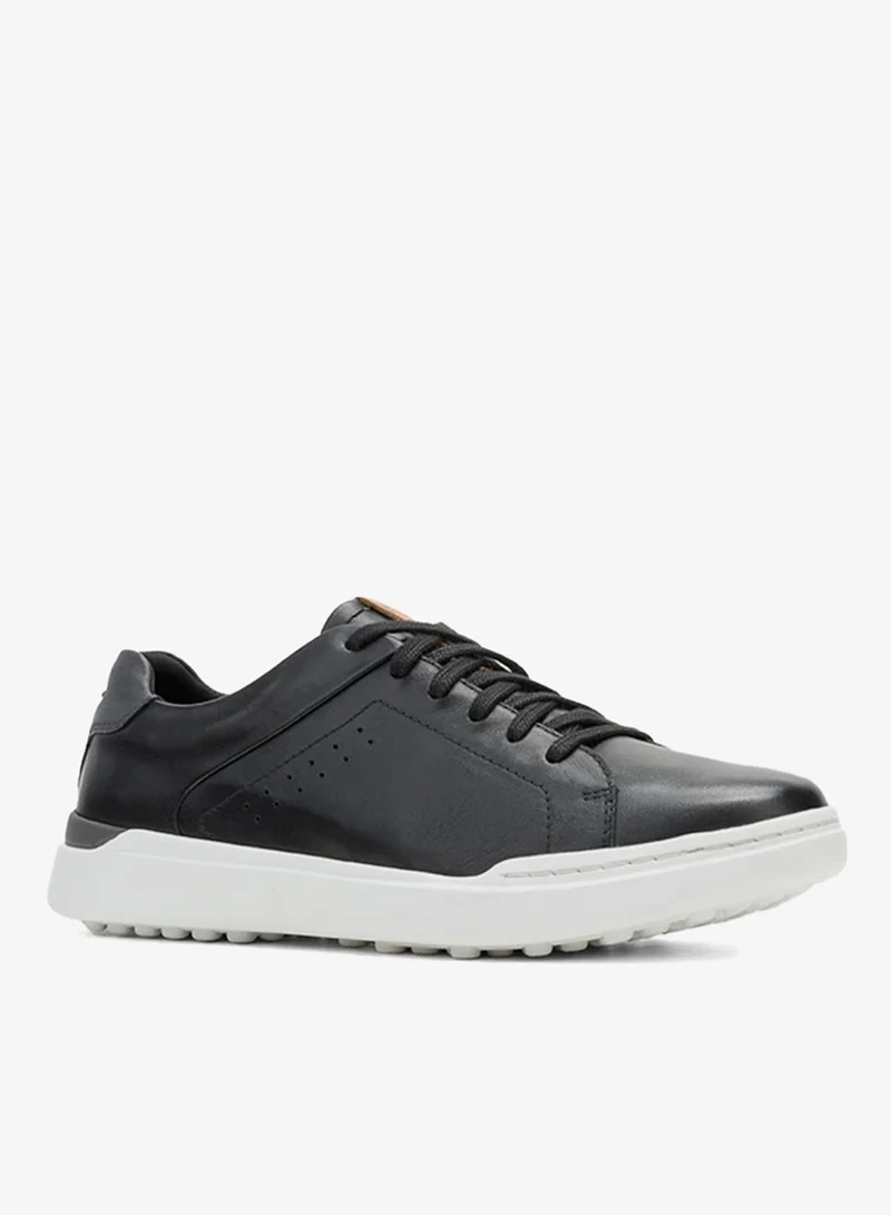 Hush Puppies Mens HPM10869 Casual Lace Up Low Top Sneaker , Black
