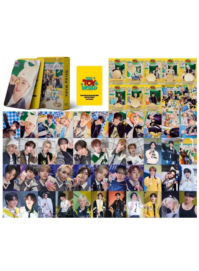 NIBEMINENT 55 Pcs Kpop Stray Kids TOY WORLD Lomo Cards Card For Fans Collection Gifts - Image 1