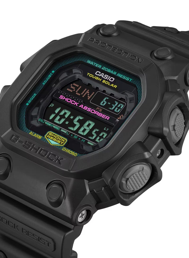 كاسيو ساعة جي-شوك ​​الرقمية للرجال بسوار من الراتنج الأسود تعمل بالطاقة الشمسية GX-56MF-1 - Image 2