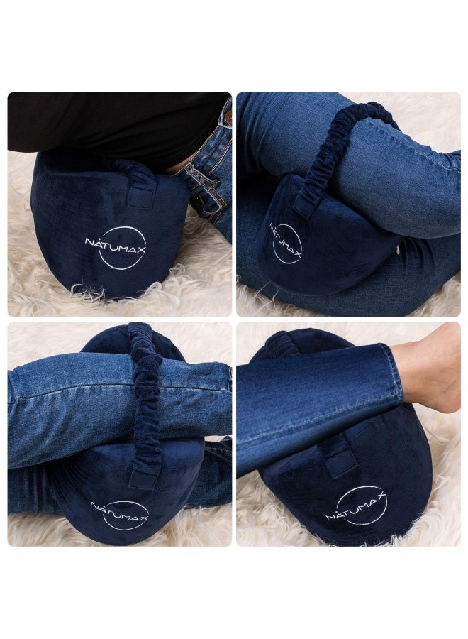 Knee Pillow For Side Sleepers Sciatica Pain Relief Back Pain Leg Pain Pregnancy Hip And Joint Pain  Memory Foam Leg Pillow Free Sleep Mask And Ear Plugs - Image 5
