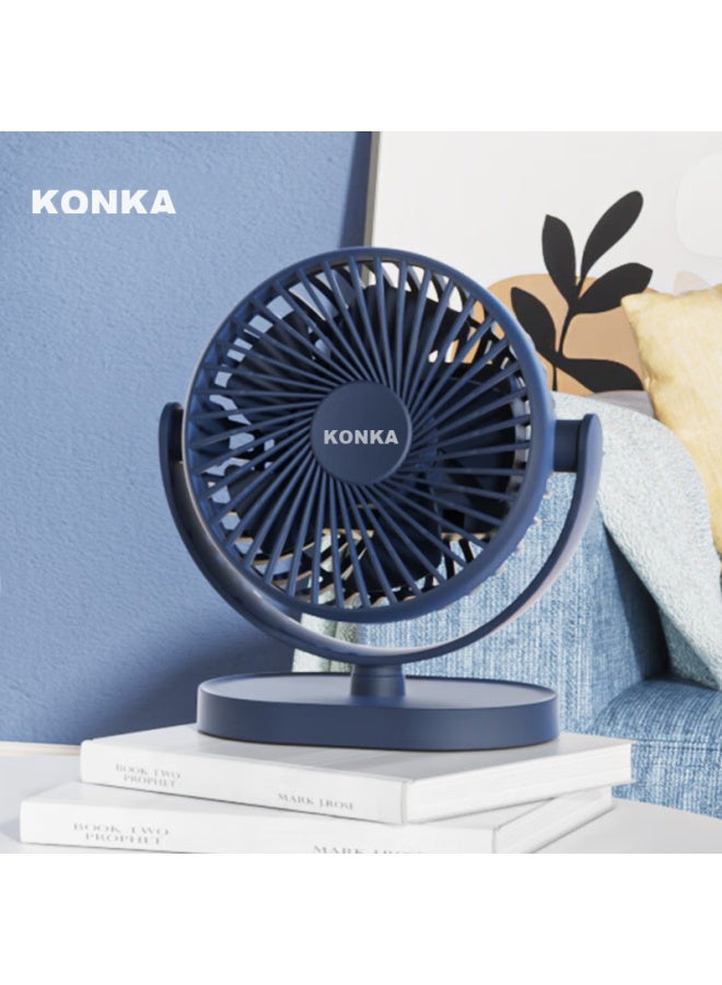 Konka Usb Mini Fan / Small Electric Fan / Portable Fan / Desk Fan, Car Wall-mounted Fan, Office Student Dormitory Bedside Fan, Portable Handheld Fan, Mini Desktop Fa - Image 4