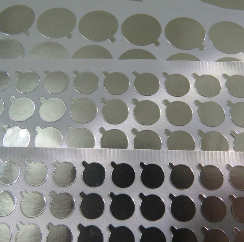 XINGZI 5 Sheets 11MM Silver Round Self-Adhesive Aluminum Foil Sealing Stickers Lotion Bottles Toothpaste Collapsible Tube Stoppers Safety Sealers Liners for Cosmetic Tube Bottle Sealing - Image 5