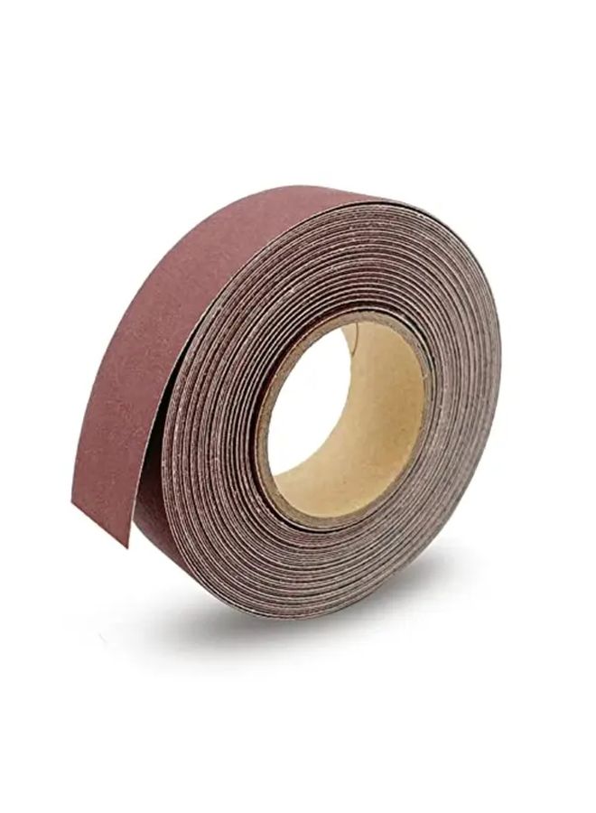 240 Grit Emery Cloth Sandpaper Roll 26 Feet Aluminum Oxide Abrasive For Wood Metal Sanding - Image 1