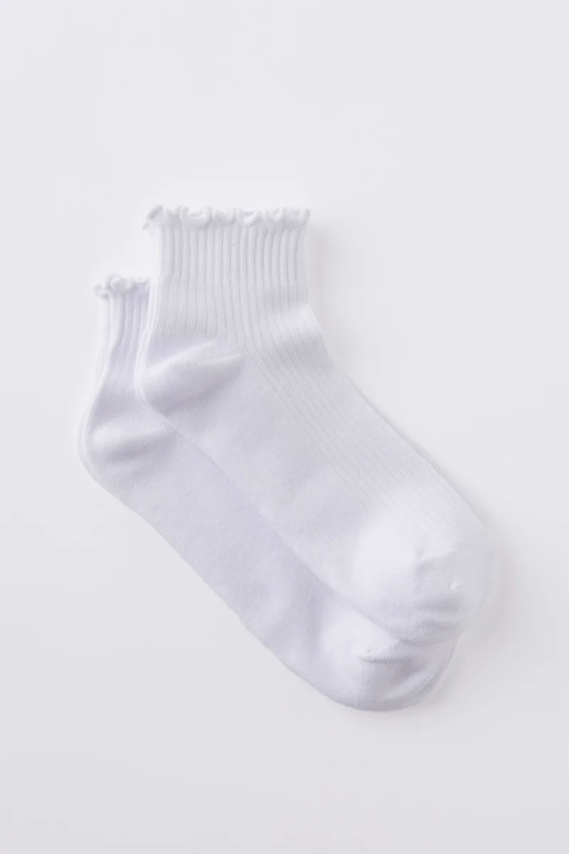 روبي زوج مثالي بكشكش مضلع للكاحل