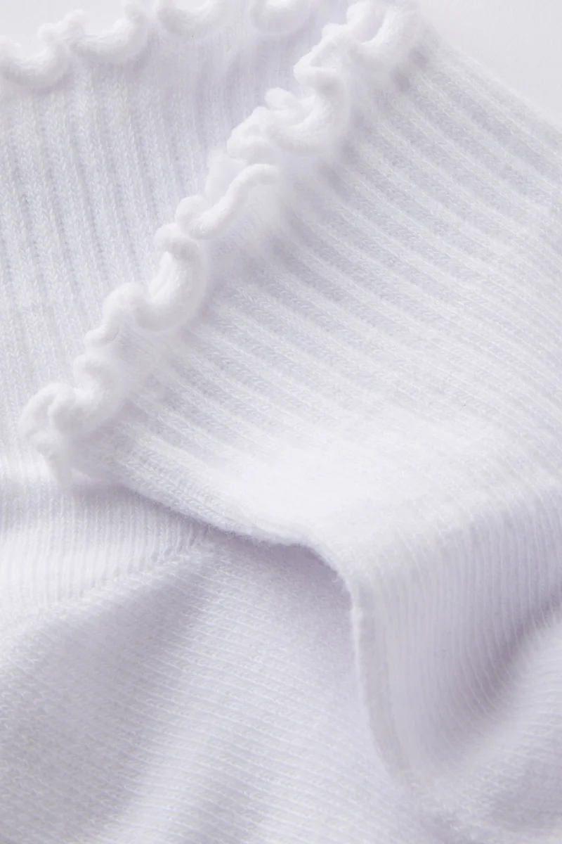 روبي زوج مثالي بكشكش مضلع للكاحل