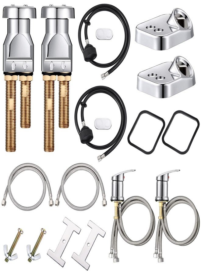 Hortsun Shampoo Bowl Vacuum Breaker Kit Shampoo Bowl Faucet Salon Sink Parts Shampoo Sink Parts for Replacement (16 Pcs) - Image 1