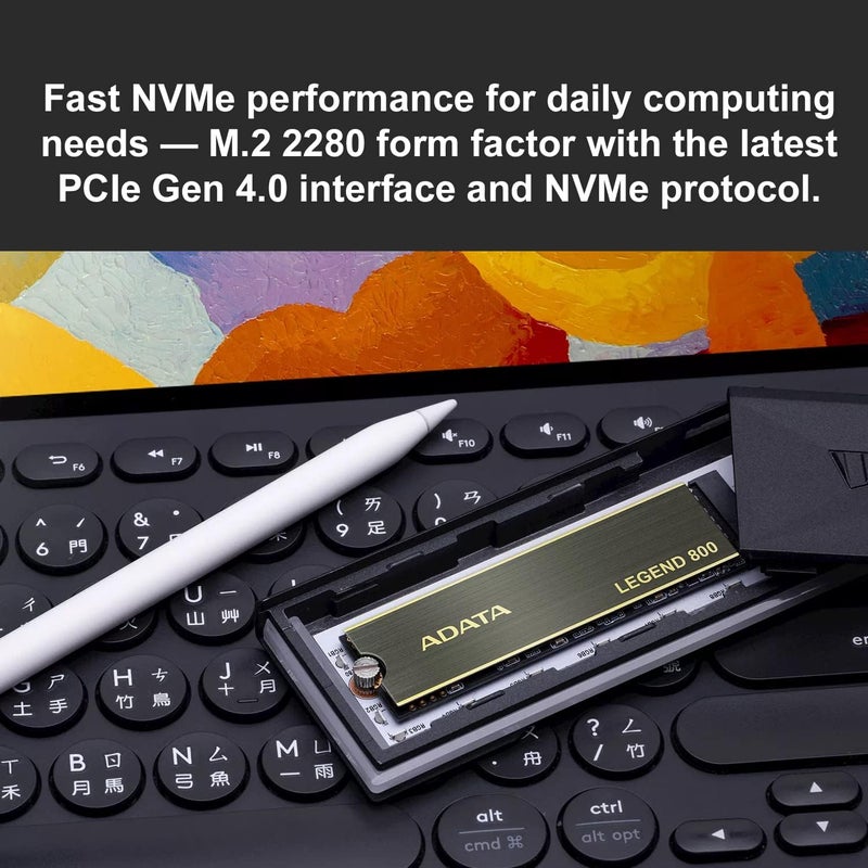 1TB SSD Legend 800, NVMe PCIe Gen4 x 4 M.2 2280 Internal Solid State Drive, Speed up to 3,500MB/s, Storage for PC and Laptops, High Endurance with 3D NAND - Image 2