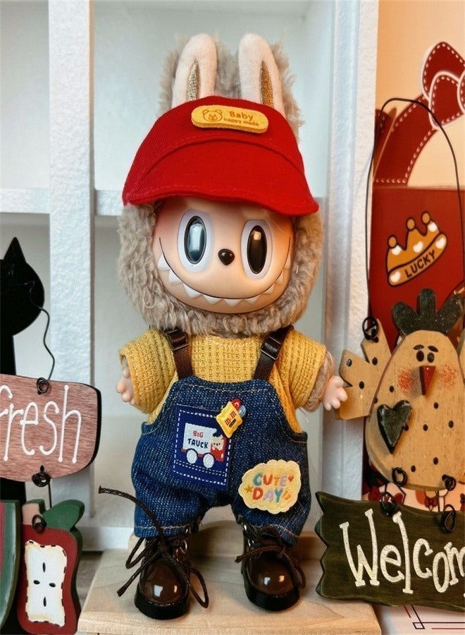 Labubu Doll Clothes Set for 17cm Hanging Plush Figures, Interchangeable Outfits for First and Second Generation Vinyl Collectible Dolls, Durable and Stylish Accessories for Creative Play - Image 4