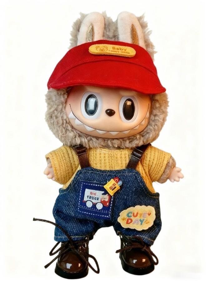 Labubu Doll Clothes Set for 17cm Hanging Plush Figures, Interchangeable Outfits for First and Second Generation Vinyl Collectible Dolls, Durable and Stylish Accessories for Creative Play - Image 3