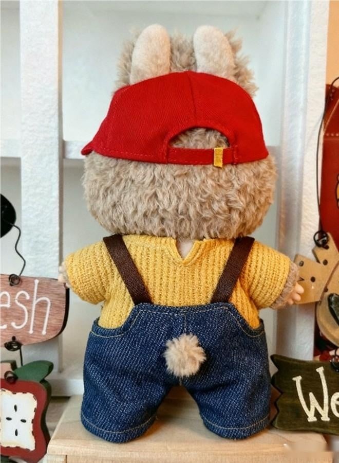 Labubu Doll Clothes Set for 17cm Hanging Plush Figures, Interchangeable Outfits for First and Second Generation Vinyl Collectible Dolls, Durable and Stylish Accessories for Creative Play - Image 2