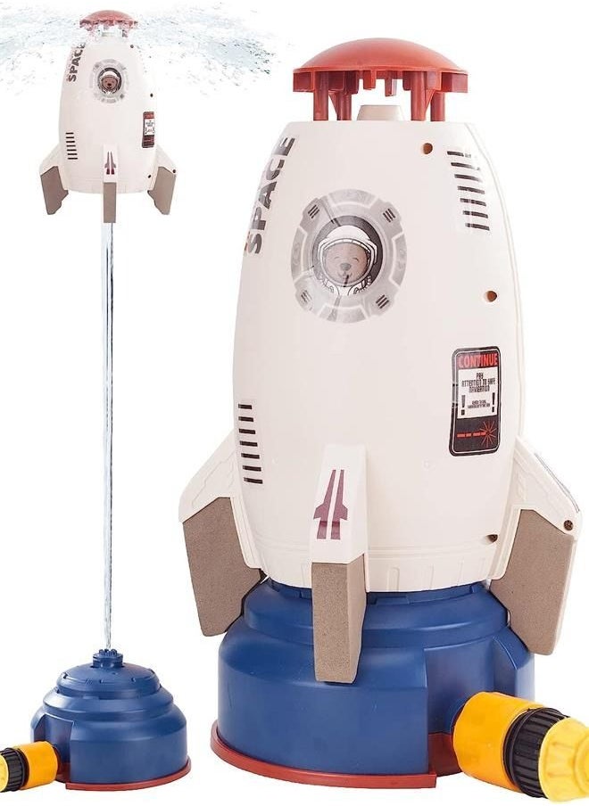 Generic - Outdoor Water Sprinkler for Kids and Toddlers - Backyard White Spinning Water Spray Rocket Toy for Summer Splashing Fun for 3-8 Years Old Boys Girls Gift - Image 1