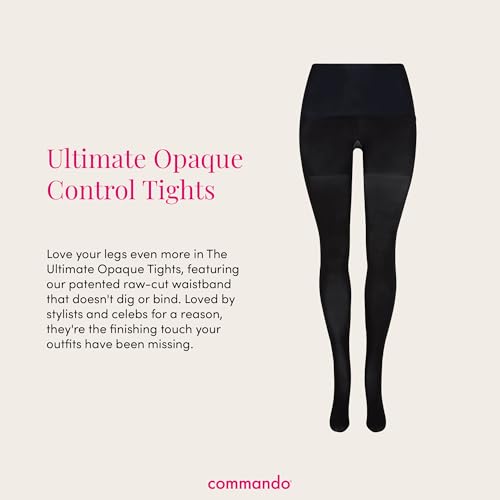 commando - Ultimate Opaque Control Tights | Smoothing Waistband | Comfortable Hosiery | Women’s Tights for Dresses & Skirts - Image 3