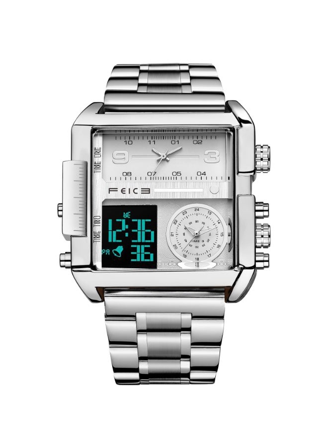 FEICE Men's Digital Square Dial Watch – Alarm, Multifunctional, Waterproof, Sports - Image 2