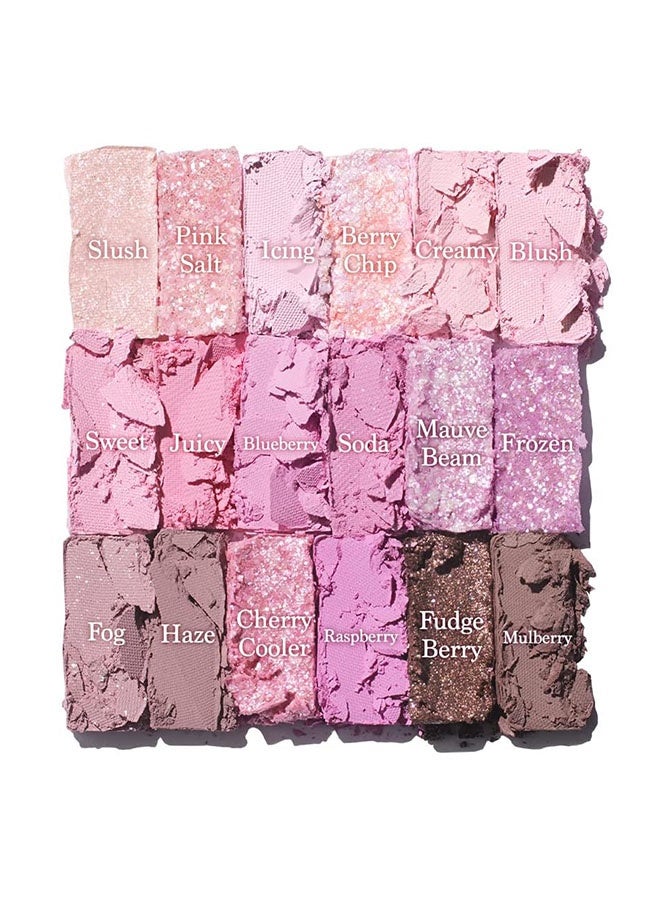 ديكالو لوحة ظلال عيون بـ 18 لونًا، ماتي ولامع، مكياج عيون قابل للدمج بشكل ممتاز، مقاوم للماء، يدوم طويلاً، لوحة مكياج عيون عالية الصبغة للنساء. نسيجها ناعم، ألوانها رقيقة، حلوة مثل التوت. - Image 4