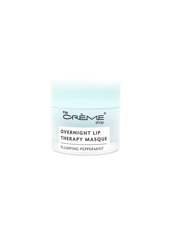 The Creme Shop - Overnight Lip Therapy Masque Collagen Lip Mask Lip Mask Moisturizing Korean Lip Mask Lip Plumping Mask Lip Sleeping Mask Plumping Peppermint - Image 1
