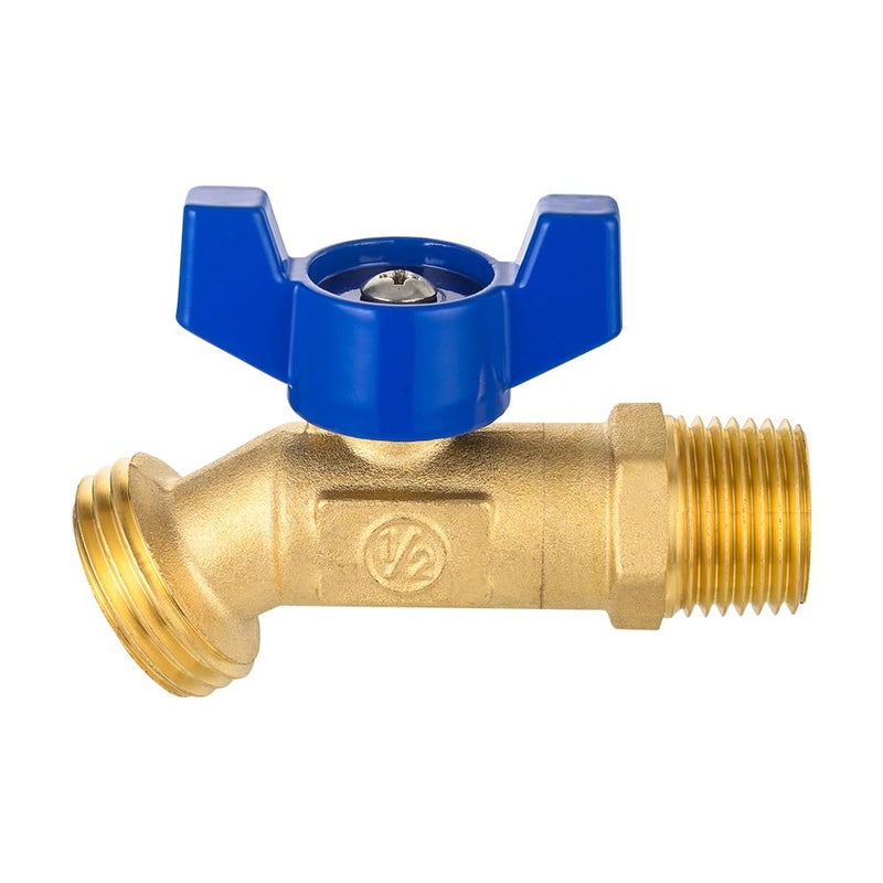EFIELD 1/4-Turn Outdoor Spigot, Sillcock Hose Bibb Valve 1/2" Male NPT Inlet Ã—3/4" Male GHT Threaded Garden Hose Outlet/Connector,(SILLCOCK045) - Image 1