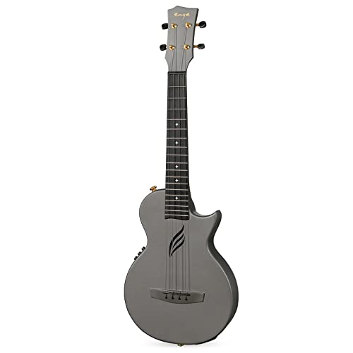 Enya Tenor Ukulele 26 Inch Carbon Fiber Acousticplus Cutaway Travel Ukelele for Beginner Bundle Kit with Online Lesson Including Gig Bag, Strap, Capo, and Strings Professional Ukalalee Yukalalee Gift - Image 4
