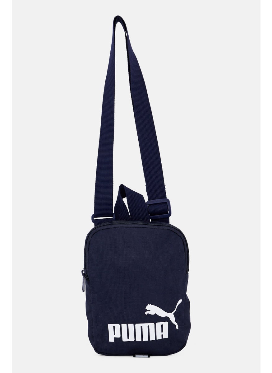 PUMA Men Brand Logo Phase Portable Backpack, Navy  - Image 1