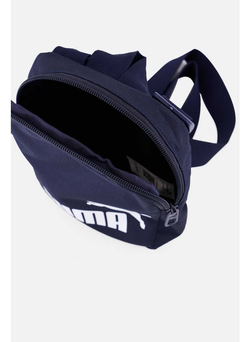 PUMA Men Brand Logo Phase Portable Backpack, Navy  - Image 2