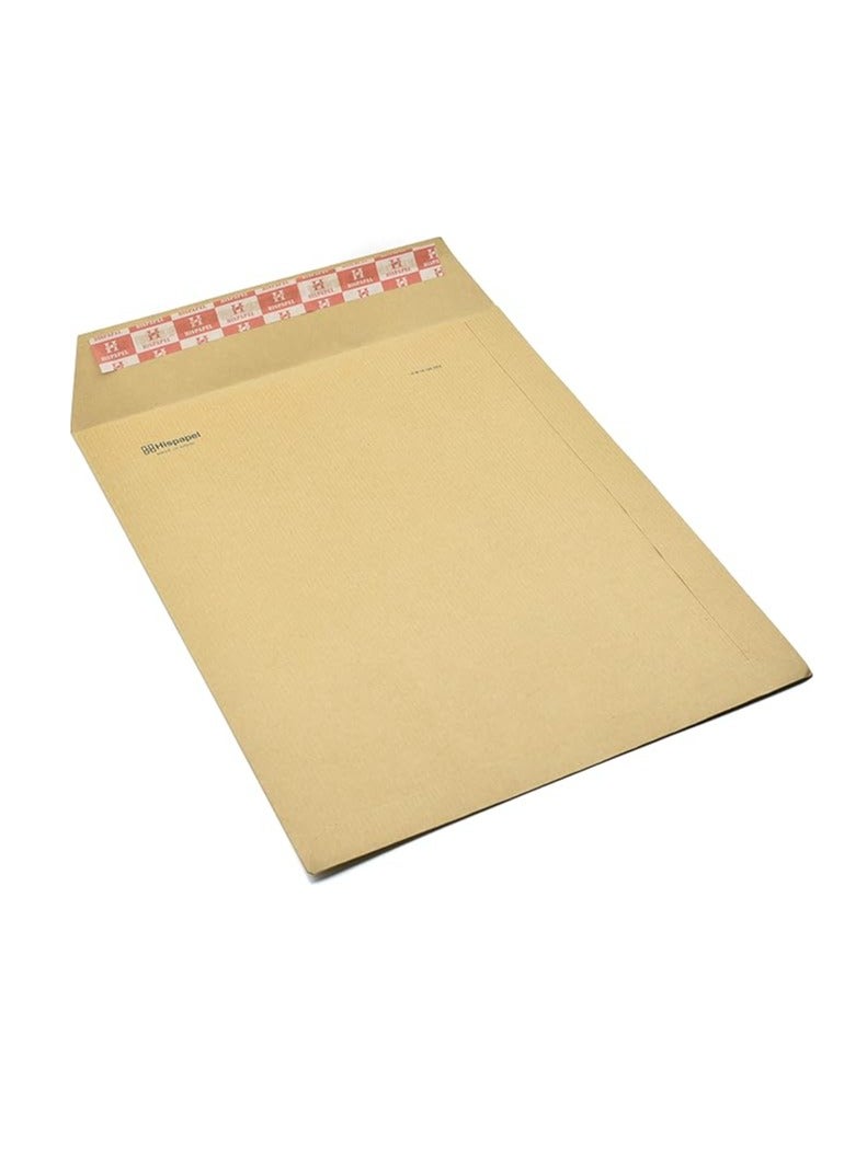 Hispapel أظرف هيسبابيل A4 ذاتية الإغلاق لون بني 12 × 25.4 سم (عبوة من 50) - Image 1