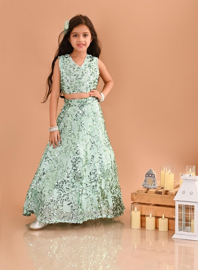 LILPICKS طقم ليهنغا تشولي للبنات  - Image 4