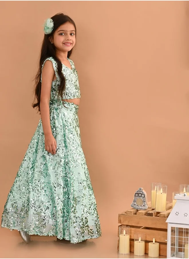 ليلك Girls Lehenga Choli Set