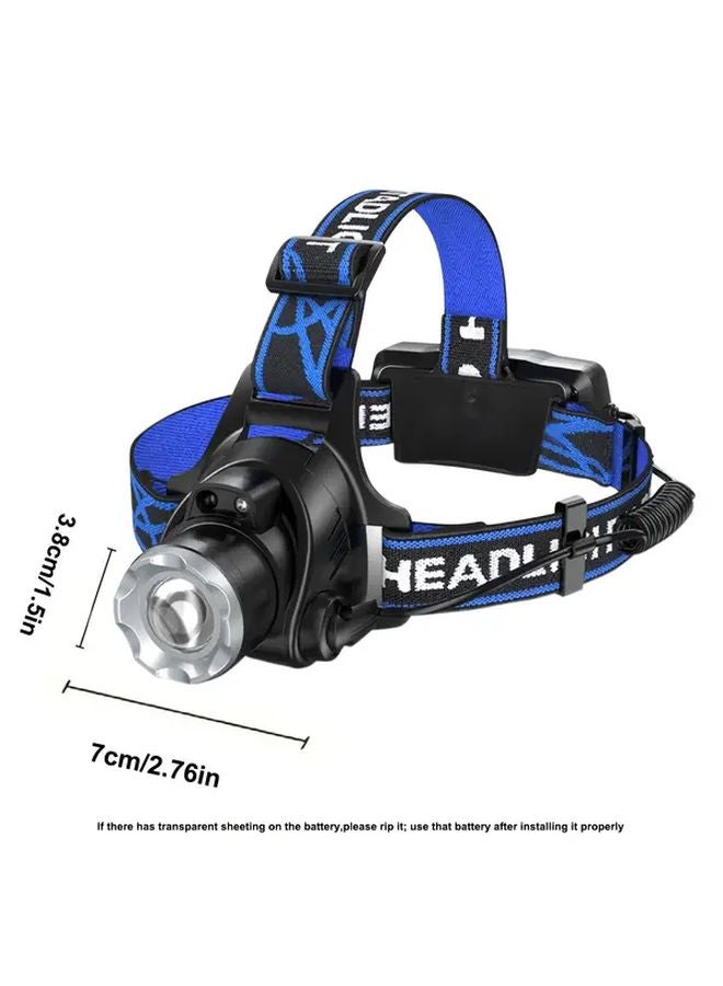 Motion 3 Modes Ultra Bright Hands Free USB Rechargeable Headlamp For Camping Fishing - Image 4