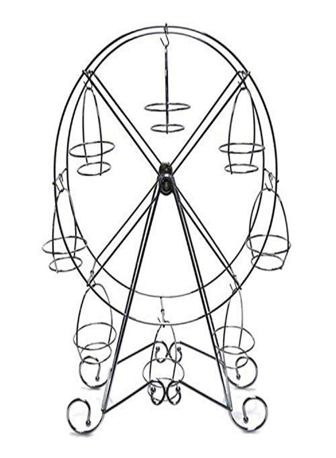 فايرفلاي إمبورتس حامل كب كيك معدني على شكل عجلة فيريس من فايرفلاي إمبورتس، 8 كب كيك، 18.5 بوصة