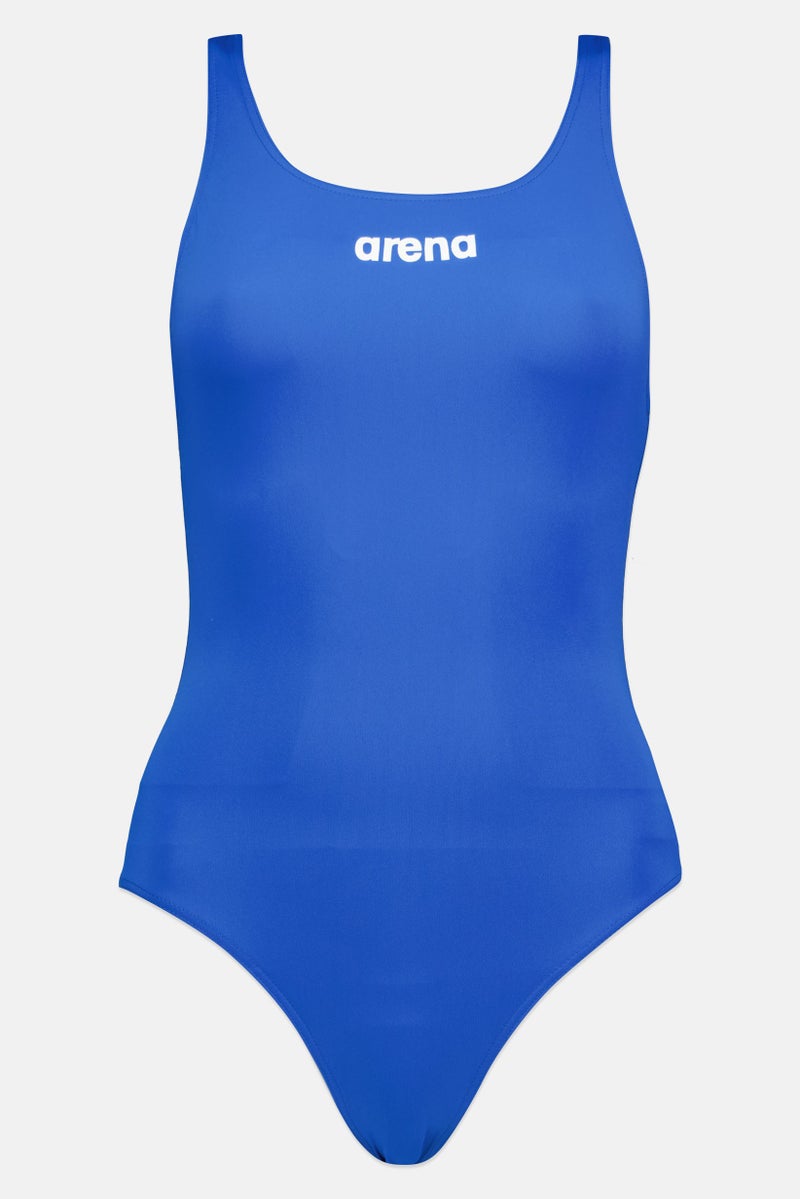arena Women Brand Logo One Piece Swimwear, Blue - Image 2