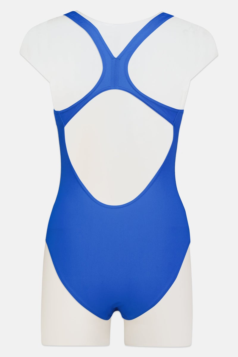 arena Women Brand Logo One Piece Swimwear, Blue - Image 3