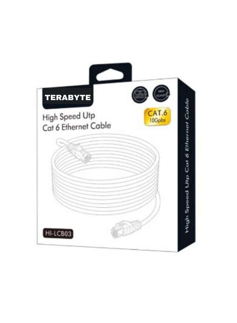 Terabyte كابل إيثرنت HI-LCB03-10M Cat6 26 AWG 10/100/1000 1 جيجابت في الثانية كابل إيثرنت 10م - Image 1