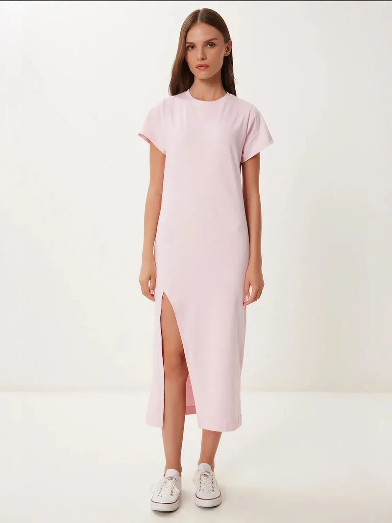السعادة في إسطنبول ISTANBUL Slim Fit Midi Dress with Side Slit