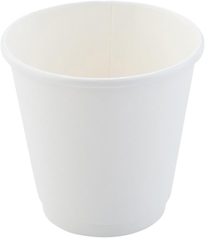 Restaurantware 8 Ounce Disposable Coffee Cups 500 Double Wall Hot Cups For Coffee - Lids Sold Separately Rippled Wall White Paper Insulated Coffee Cups For Coffee Hot Chocolate Tea And More - Image 2